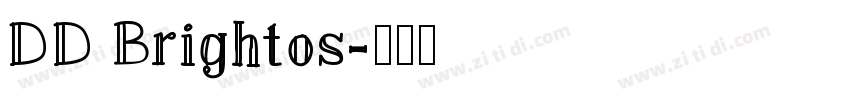 DD Brightos字体转换
